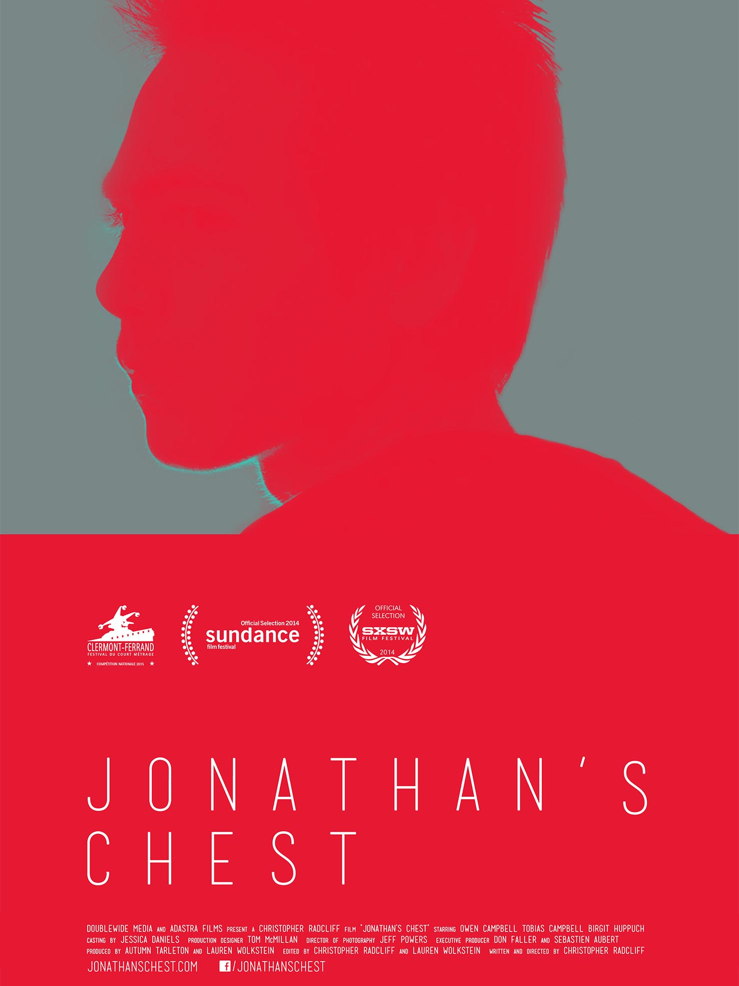 poster Jonathan's chest